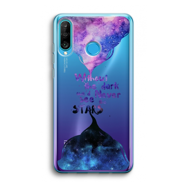 Stars quote: Huawei P30 Lite Transparant Hoesje