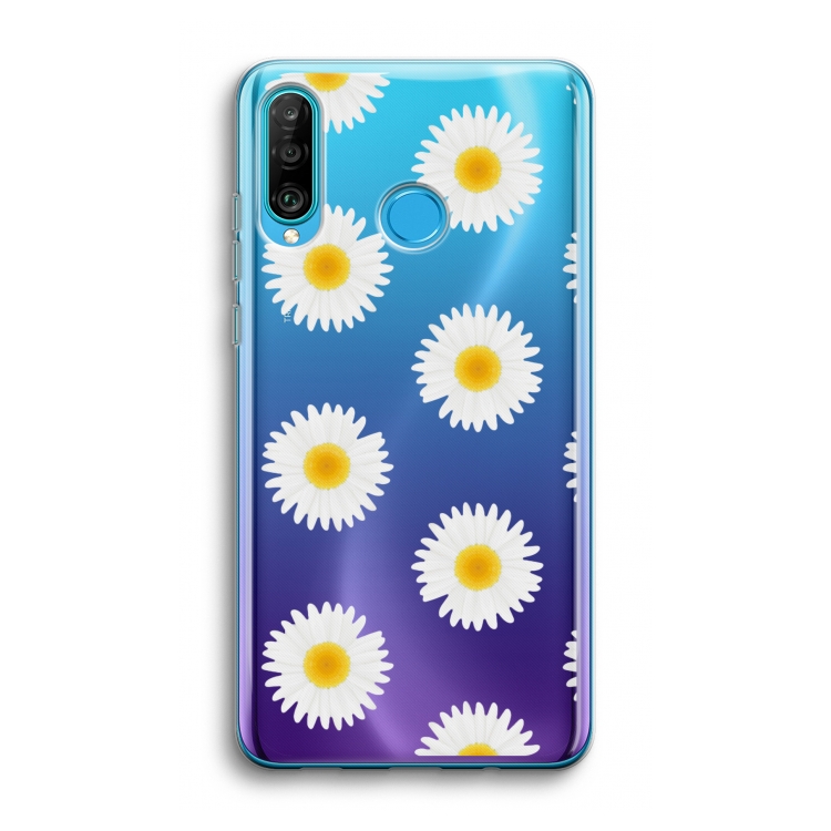 Margrietjes: Huawei P30 Lite Transparant Hoesje