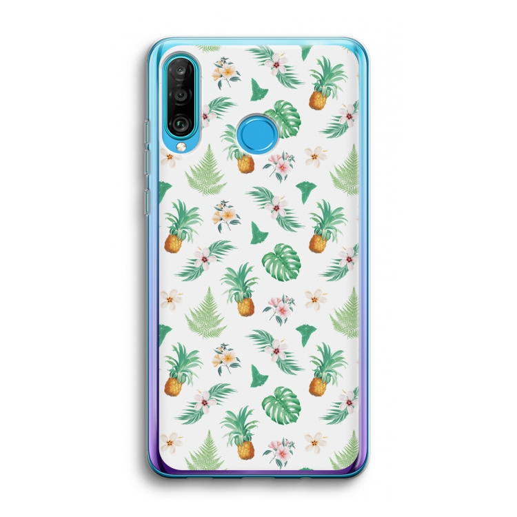 Ananas bladeren: Huawei P30 Lite Transparant Hoesje