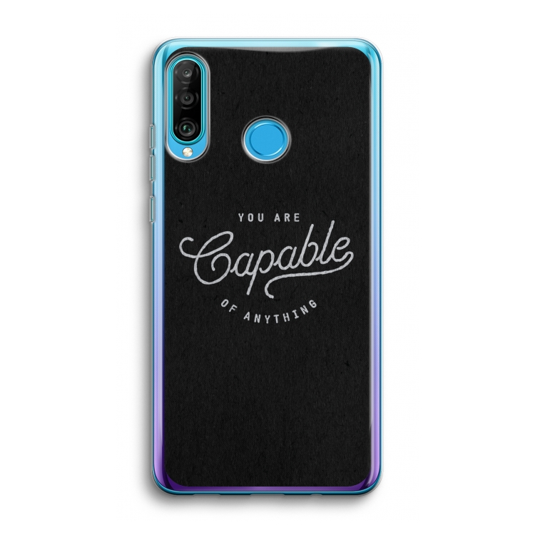 Capable: Huawei P30 Lite Transparant Hoesje