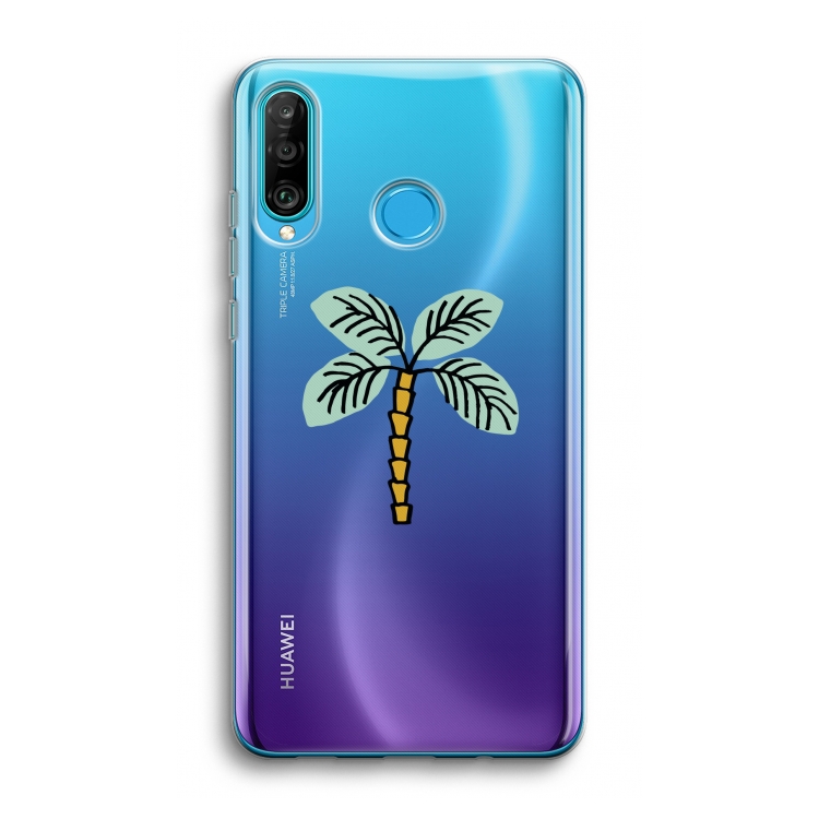 Palmboom: Huawei P30 Lite Transparant Hoesje