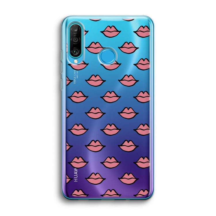 Lipjes: Huawei P30 Lite Transparant Hoesje
