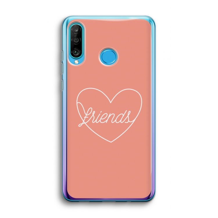 Friends heart: Huawei P30 Lite Transparant Hoesje