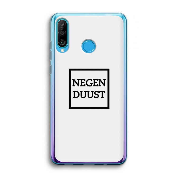 Negenduust vierkant: Huawei P30 Lite Transparant Hoesje