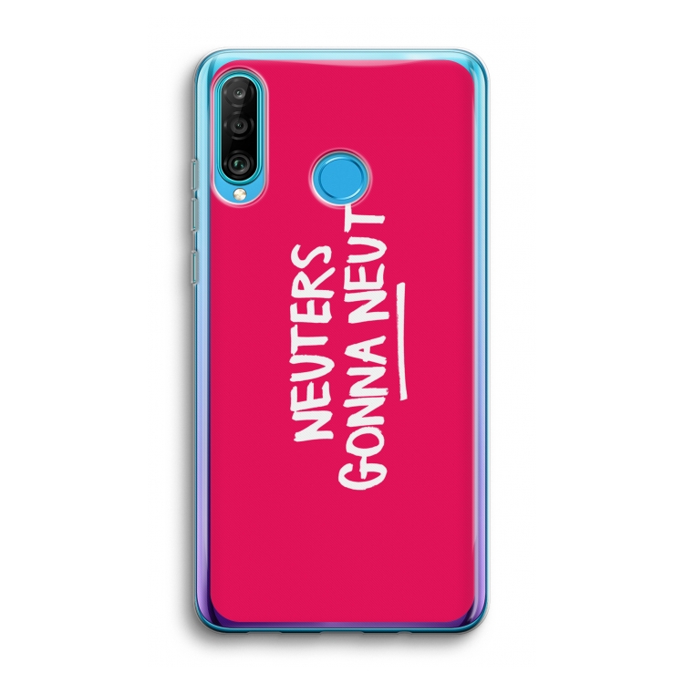 Neuters (roze): Huawei P30 Lite Transparant Hoesje