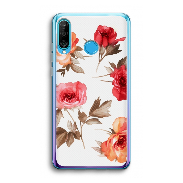 Roosjes: Huawei P30 Lite Transparant Hoesje