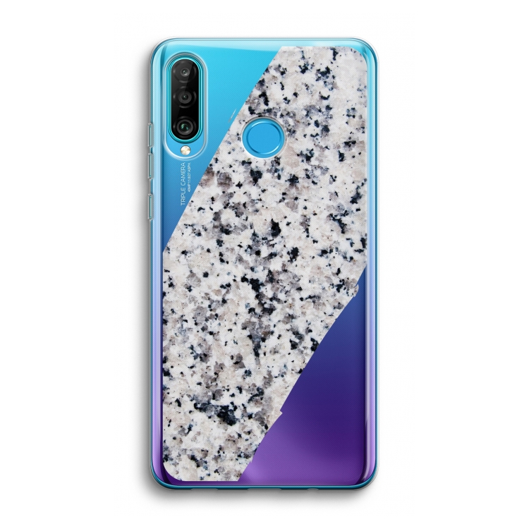 Gespikkelde marmer: Huawei P30 Lite Transparant Hoesje