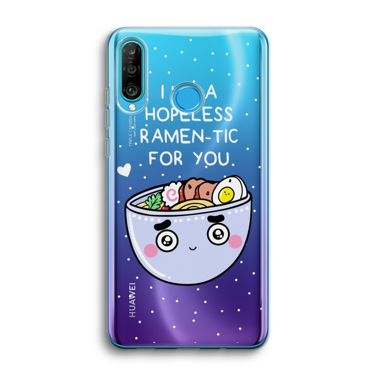 I'm A Hopeless Ramen-Tic For You: Huawei P30 Lite Transparant Hoesje