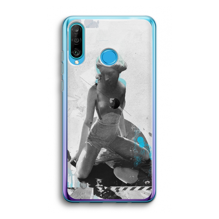 I will not feel a thing: Huawei P30 Lite Transparant Hoesje