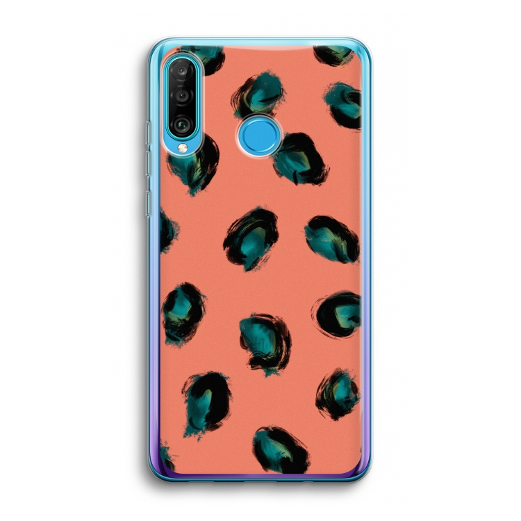 Pink Cheetah: Huawei P30 Lite Transparant Hoesje