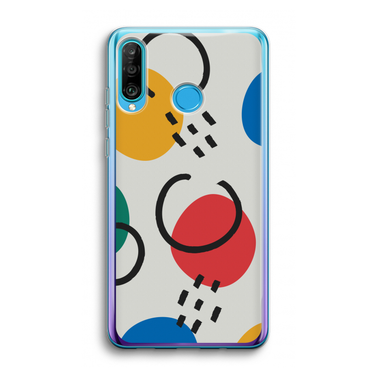 Illustratieve pop 3: Huawei P30 Lite Transparant Hoesje