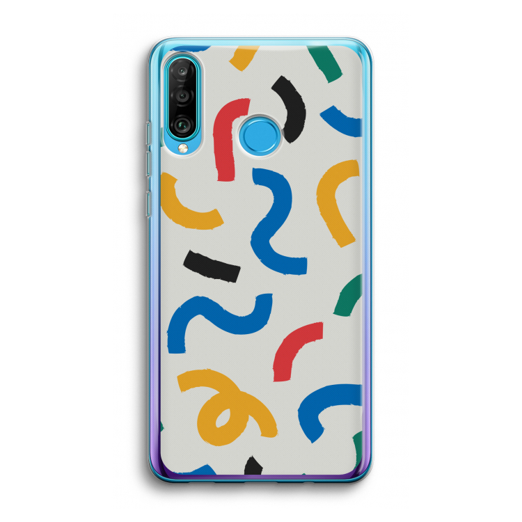 Illustratieve pop 2: Huawei P30 Lite Transparant Hoesje