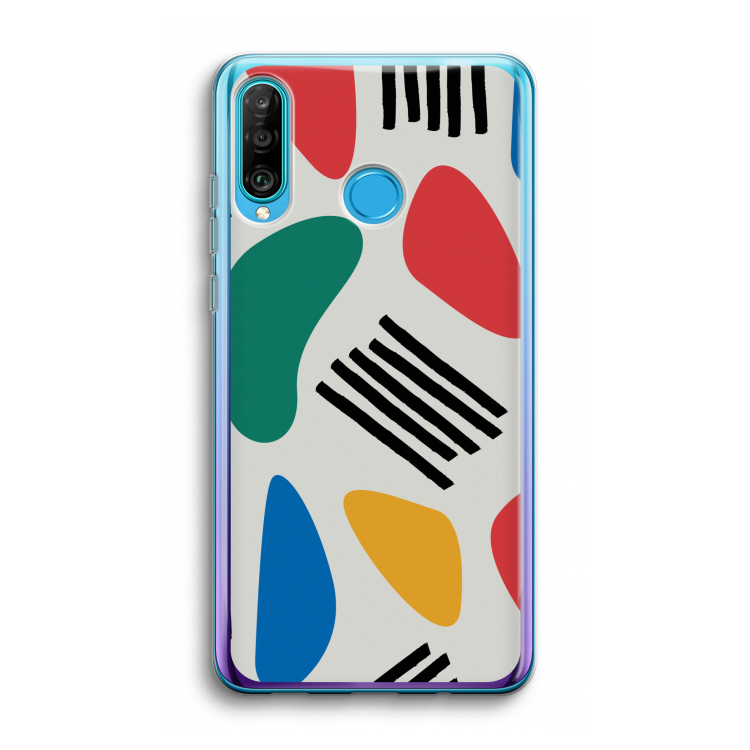 Illustratieve pop 1: Huawei P30 Lite Transparant Hoesje