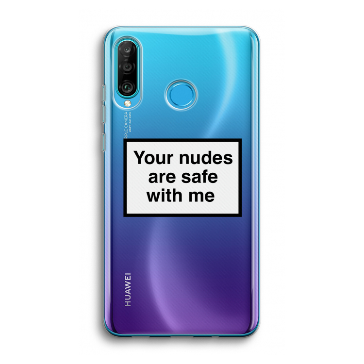 Safe with me: Huawei P30 Lite Transparant Hoesje