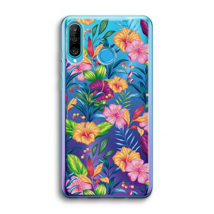 Tropisch 2: Huawei P30 Lite Transparant Hoesje