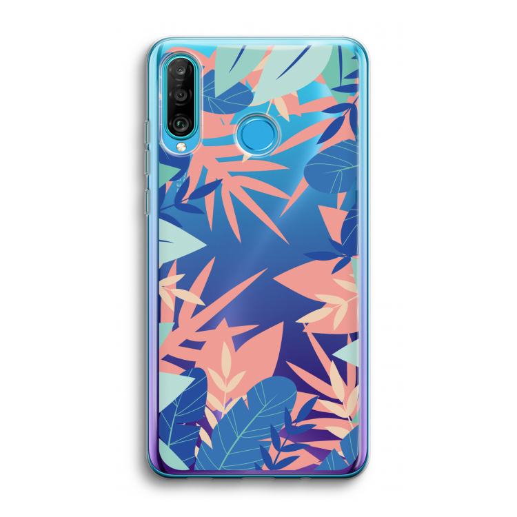 Tropisch: Huawei P30 Lite Transparant Hoesje