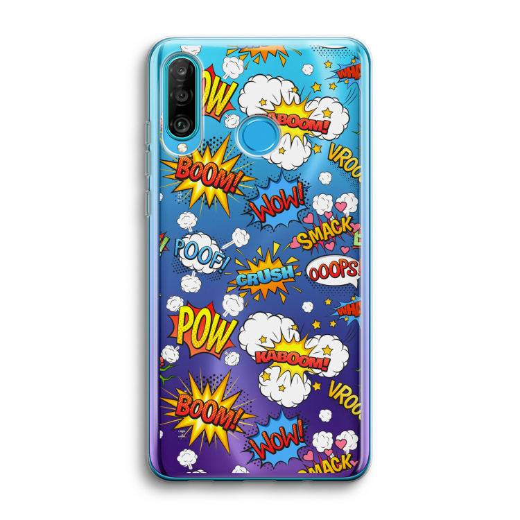 Pow Smack: Huawei P30 Lite Transparant Hoesje