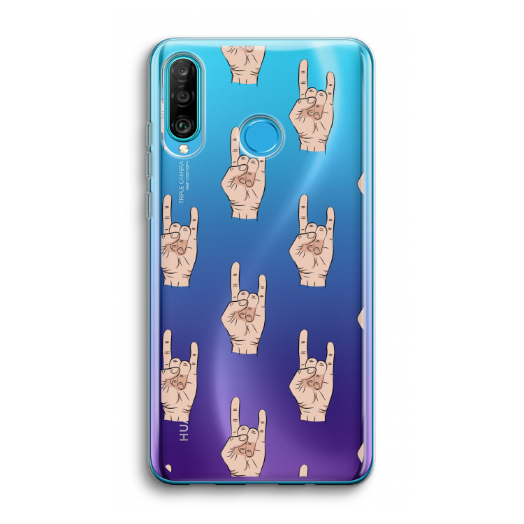 Rock: Huawei P30 Lite Transparant Hoesje