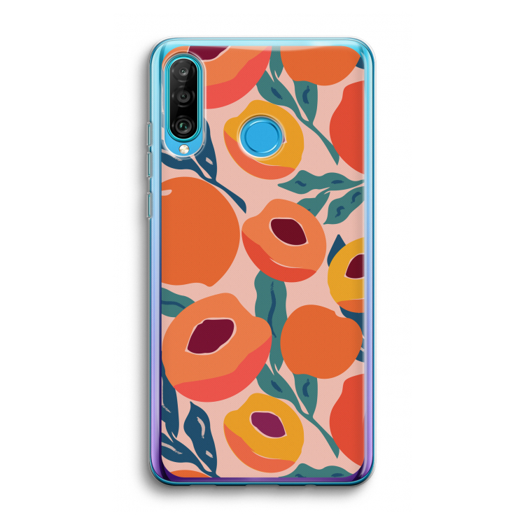 Perzik: Huawei P30 Lite Transparant Hoesje