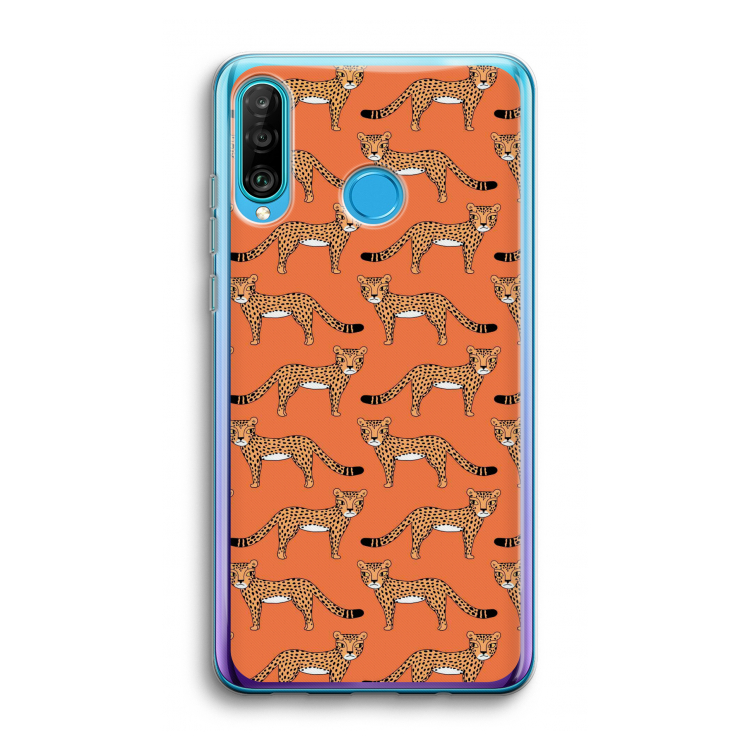 Cheetah: Huawei P30 Lite Transparant Hoesje