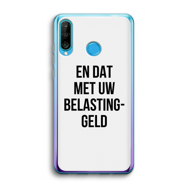 Belastinggeld: Huawei P30 Lite Transparant Hoesje