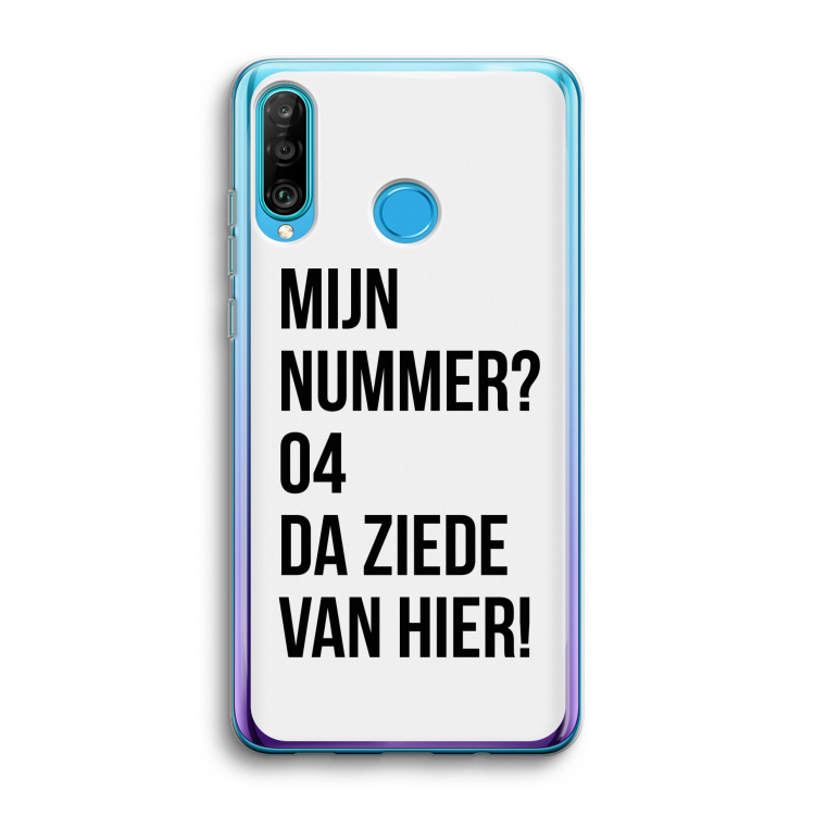 Da ziede van hier: Huawei P30 Lite Transparant Hoesje