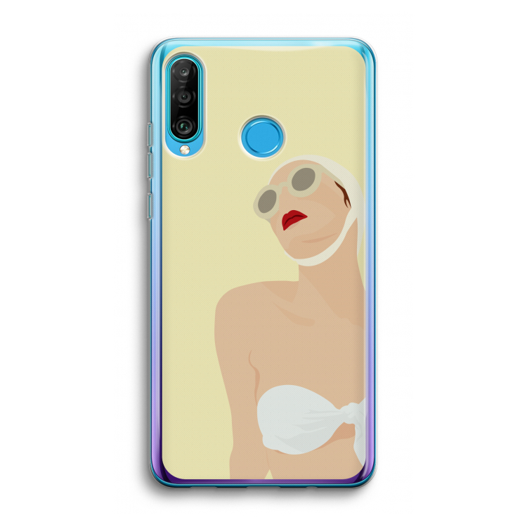 Summer: Huawei P30 Lite Transparant Hoesje