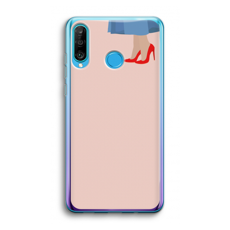 High heels: Huawei P30 Lite Transparant Hoesje