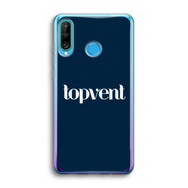 Topvent Navy: Huawei P30 Lite Transparant Hoesje