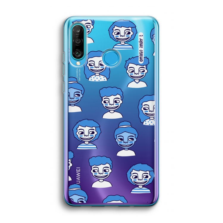 Gezichtjes: Huawei P30 Lite Transparant Hoesje