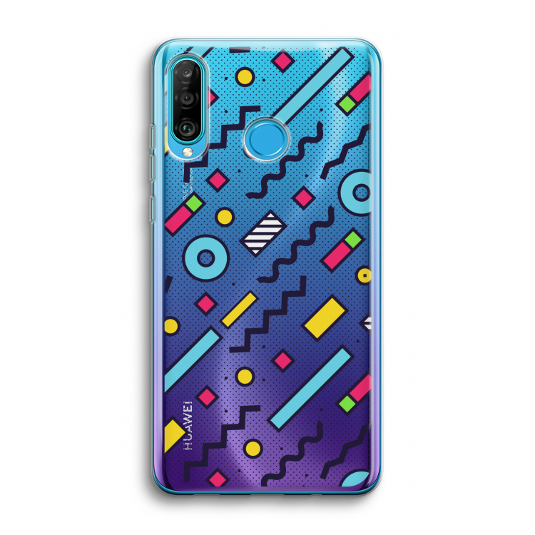 8-bit N°8: Huawei P30 Lite Transparant Hoesje