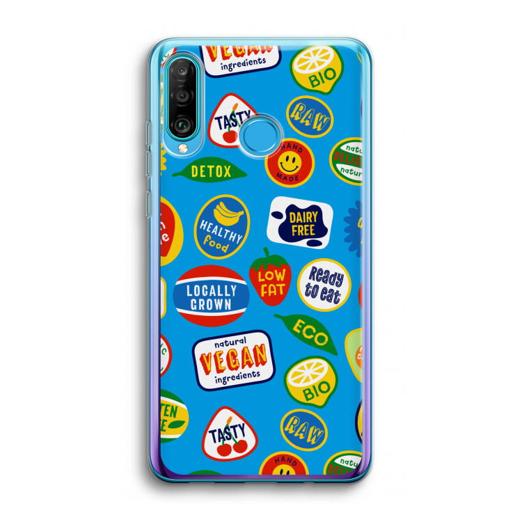 Fruitsticker: Huawei P30 Lite Transparant Hoesje