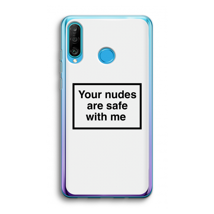 Safe with me: Huawei P30 Lite Transparant Hoesje
