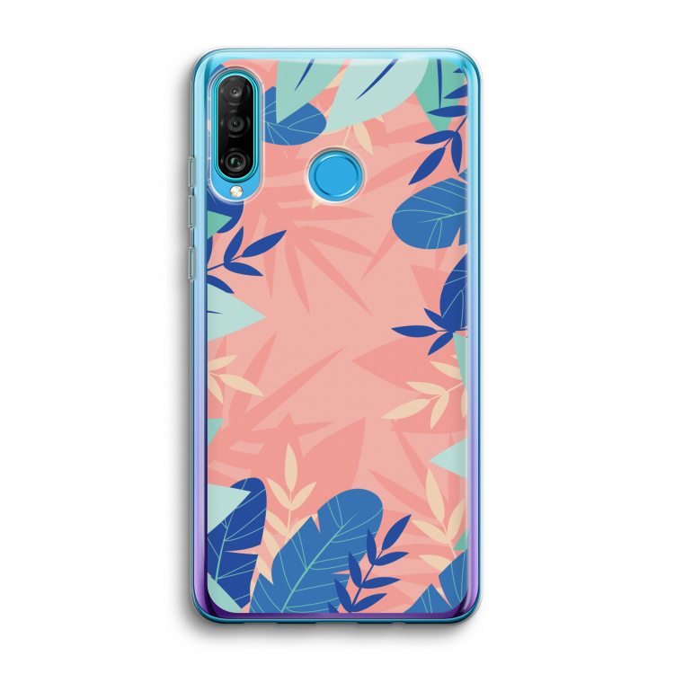 Tropisch: Huawei P30 Lite Transparant Hoesje