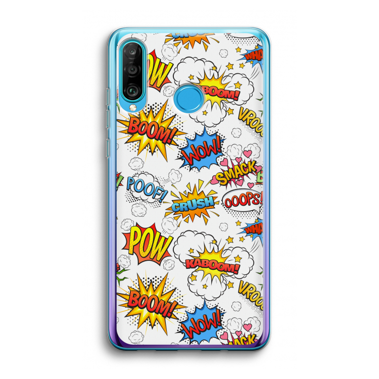 Pow Smack: Huawei P30 Lite Transparant Hoesje