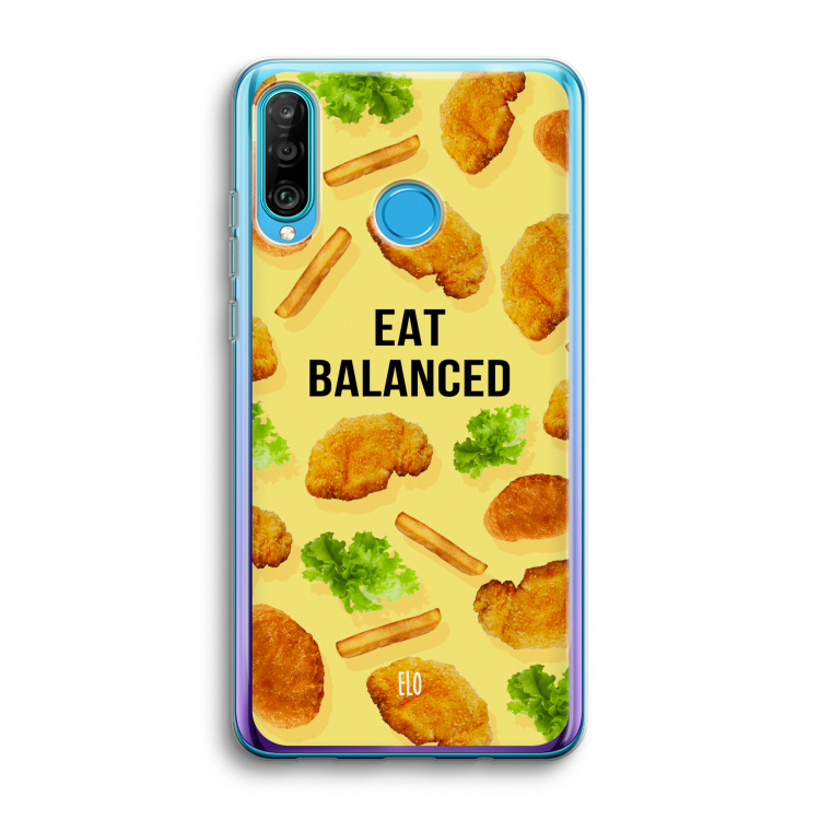 Eat Balanced: Huawei P30 Lite Transparant Hoesje