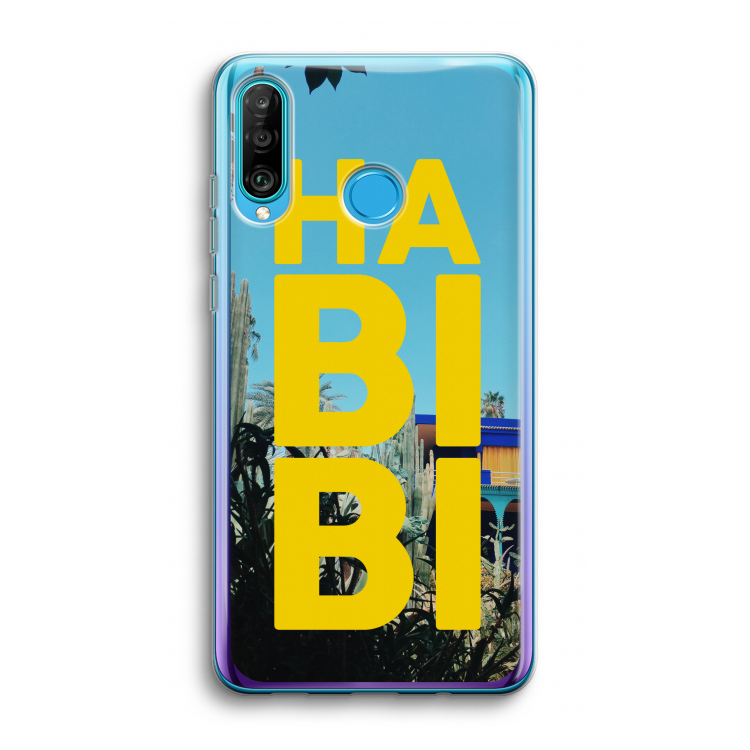 Habibi Majorelle : Huawei P30 Lite Transparant Hoesje