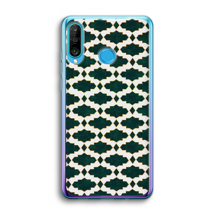 Moroccan tiles: Huawei P30 Lite Transparant Hoesje