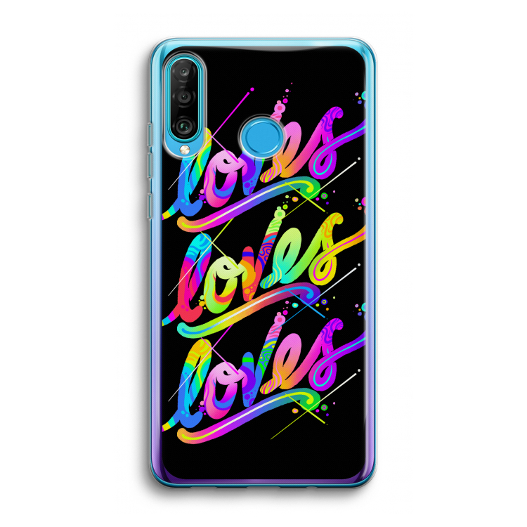 Loves: Huawei P30 Lite Transparant Hoesje