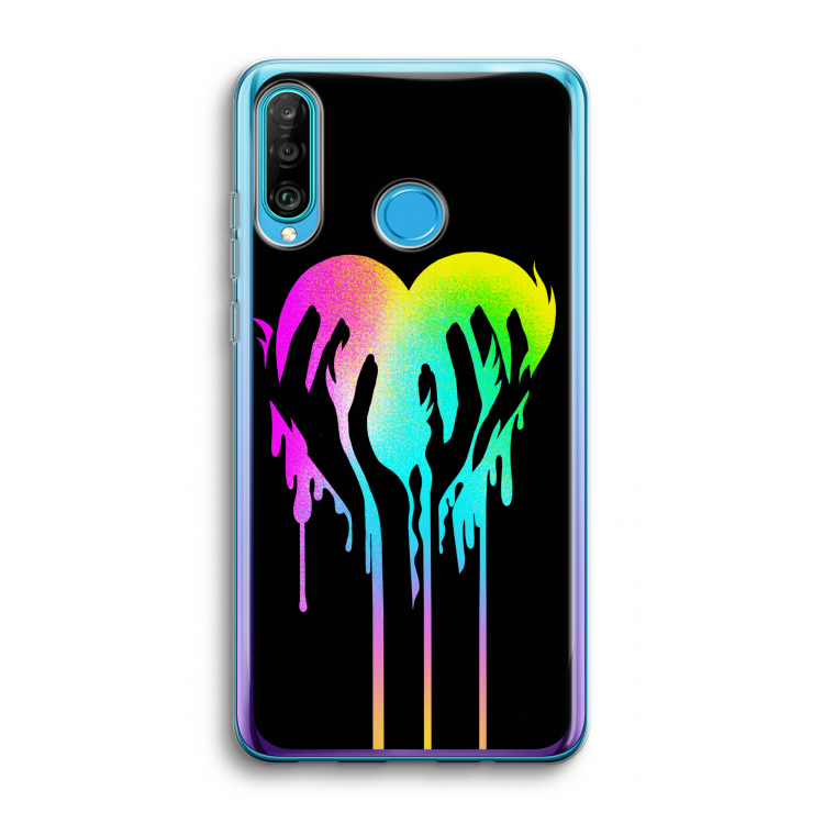 Hold My Heart: Huawei P30 Lite Transparant Hoesje