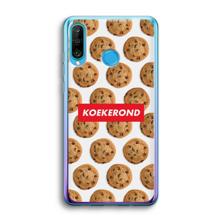 Koekerond: Huawei P30 Lite Transparant Hoesje