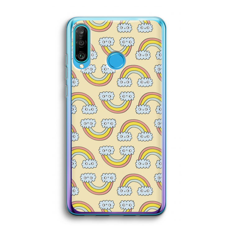 Regenboog: Huawei P30 Lite Transparant Hoesje