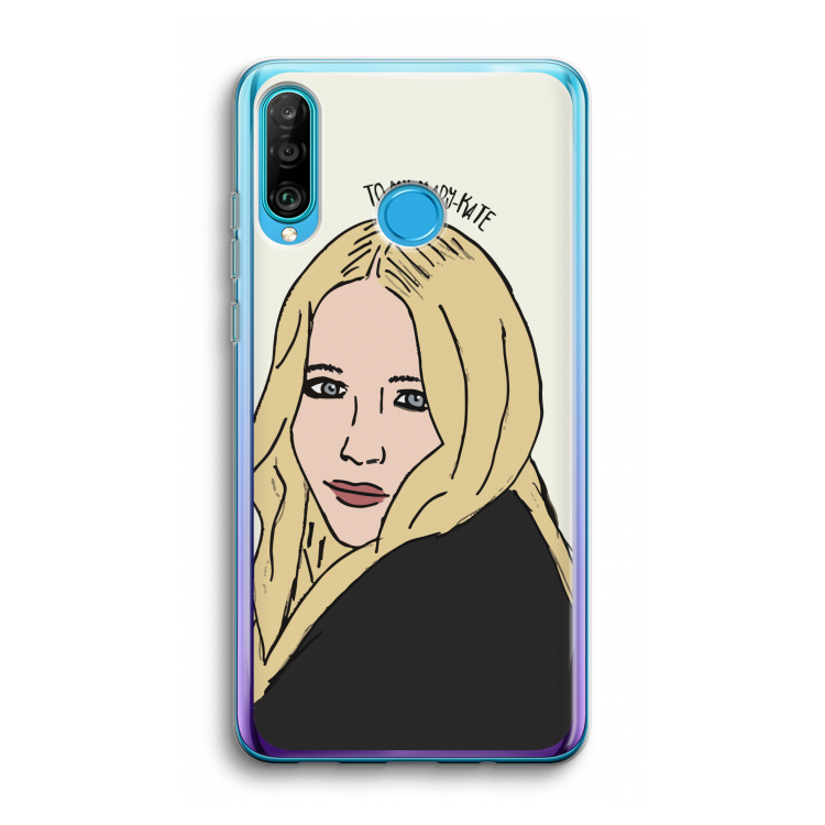 Mary Kate: Huawei P30 Lite Transparant Hoesje