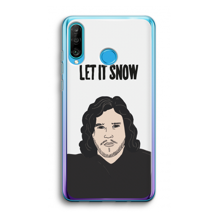 Let It Snow: Huawei P30 Lite Transparant Hoesje