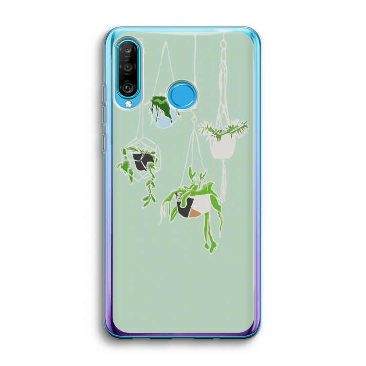 Hang In There: Huawei P30 Lite Transparant Hoesje