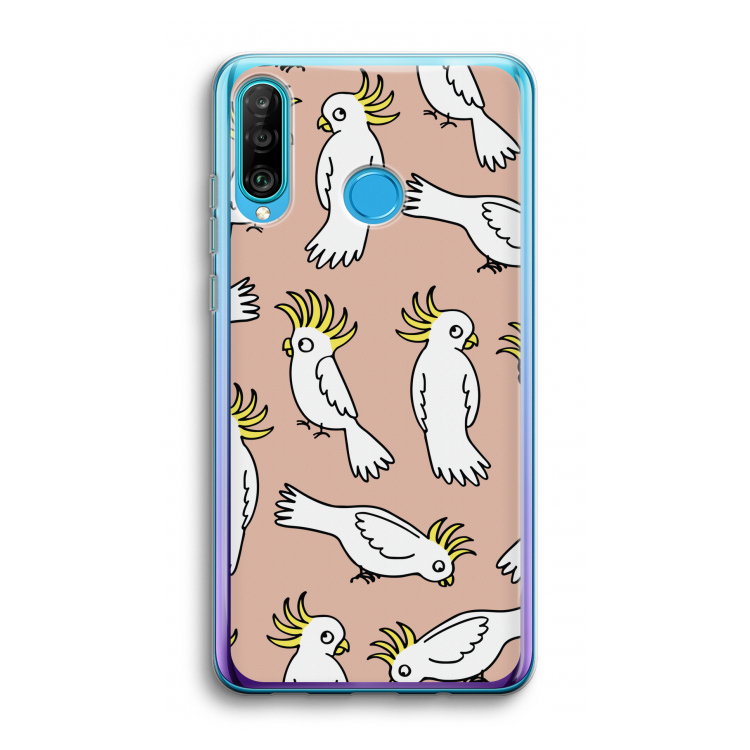 Papegaai: Huawei P30 Lite Transparant Hoesje