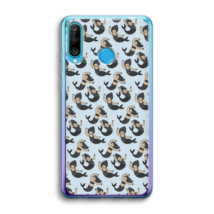 Zeemeermin: Huawei P30 Lite Transparant Hoesje