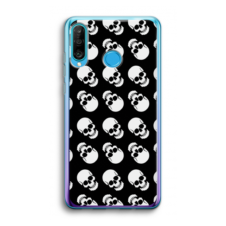 Musketon Skulls: Huawei P30 Lite Transparant Hoesje