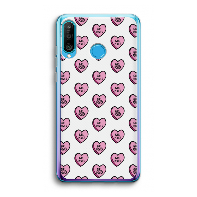 GIRL POWER: Huawei P30 Lite Transparant Hoesje