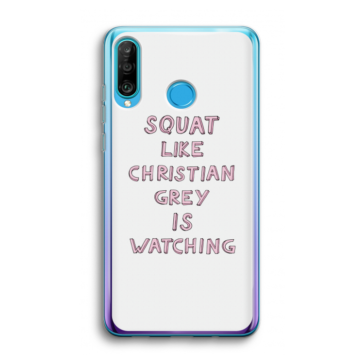 Christian Grey: Huawei P30 Lite Transparant Hoesje
